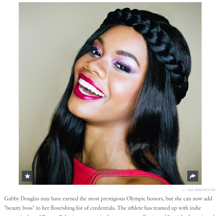 Popsugar: Gabby Douglas Set Colors