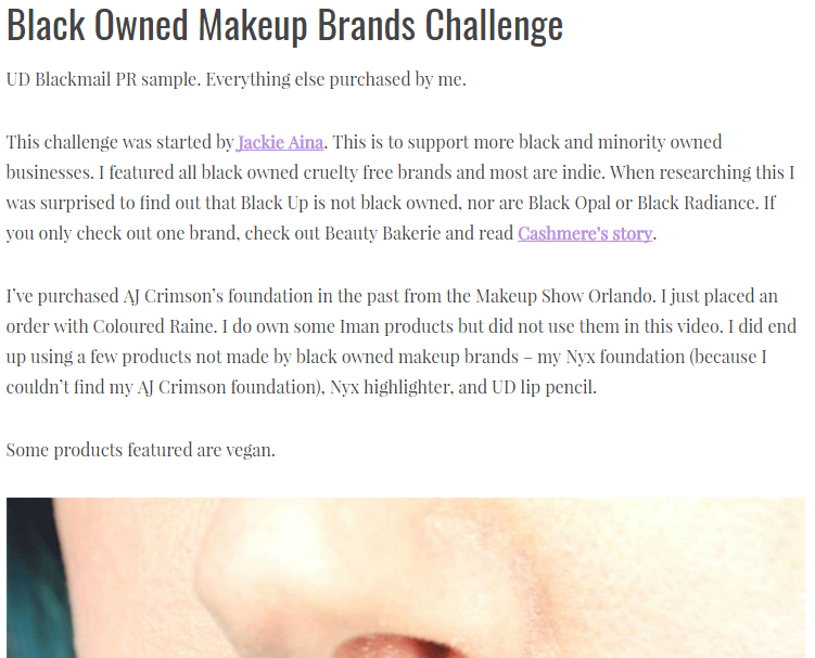 Phyrra: BLACK OWNED MAKEUP BRANDS CHALLENGE
