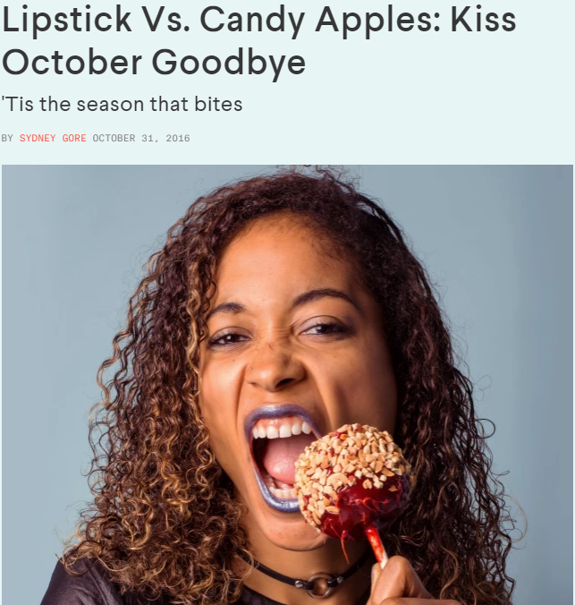 Nylon: Lipstick Vs. Candy Apples